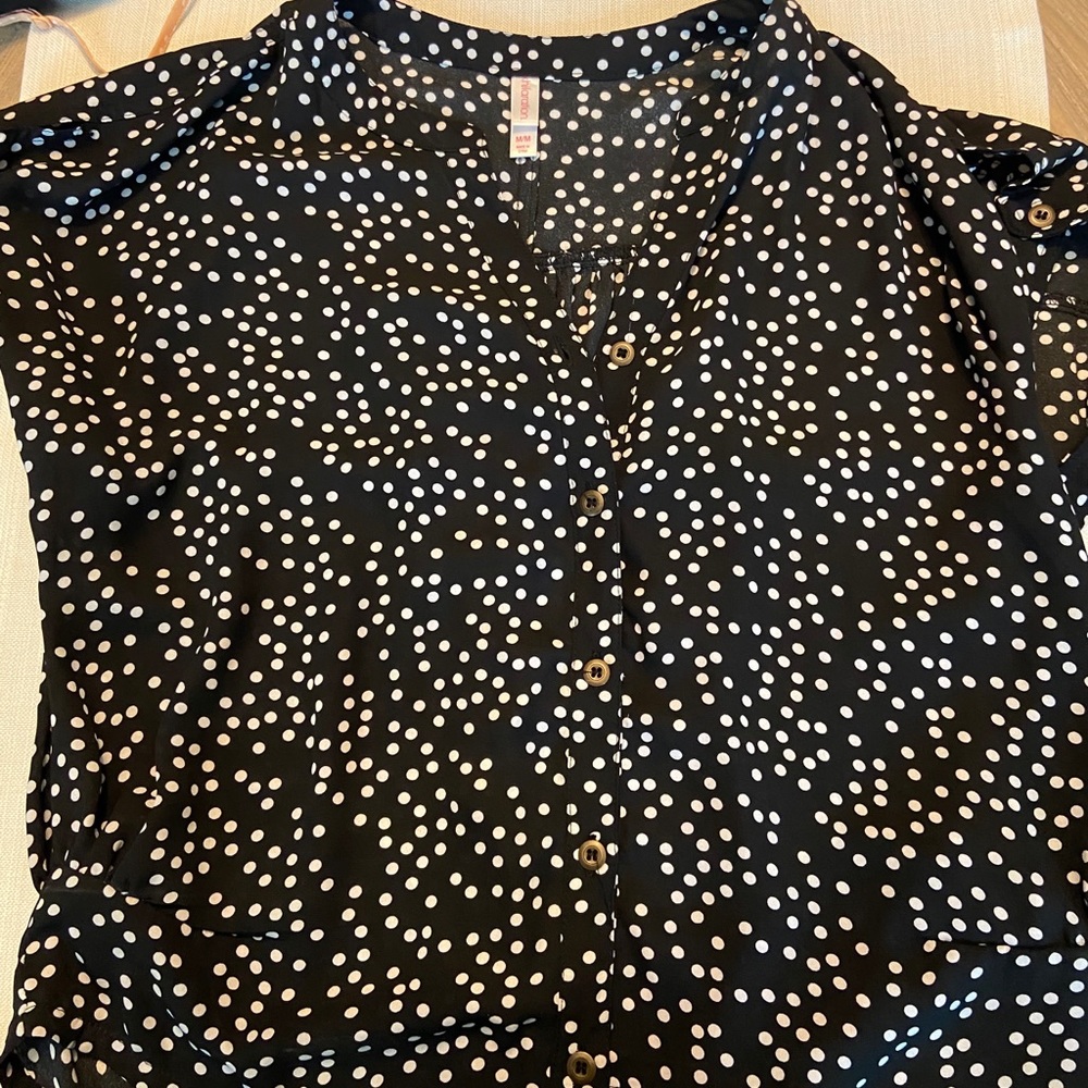 Polka dot blouse